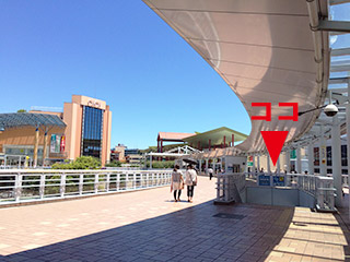 海老名駅東口バスターミナル 0番 階段